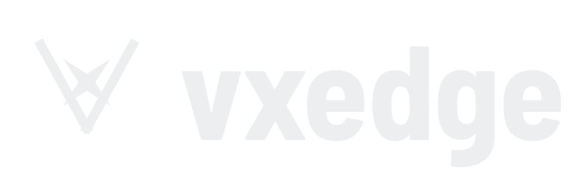 vxedge mark and wordmark, light on graphite